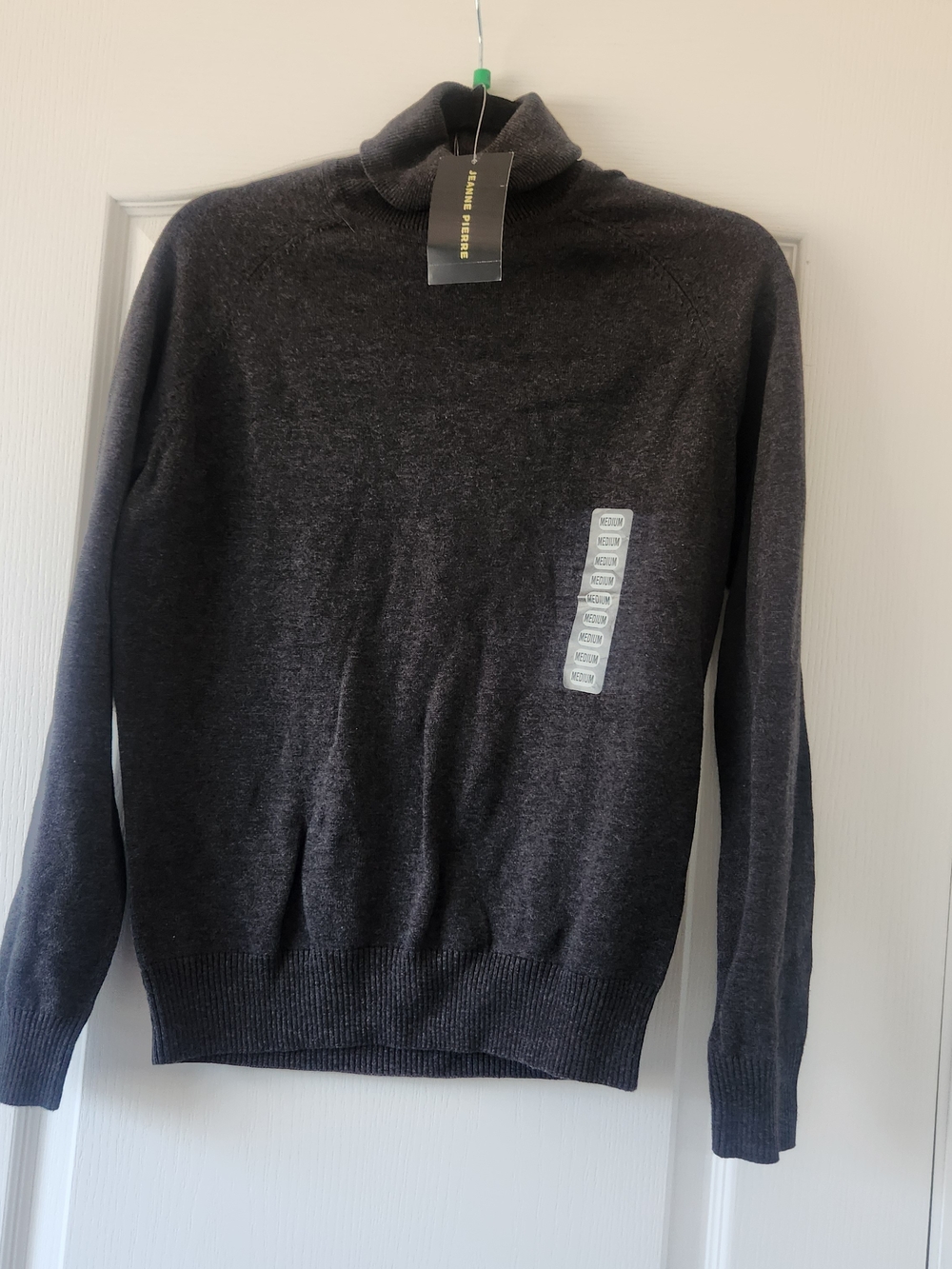 JEANNE PIERRE Charcoal Turtleneck Sweater M BNWT